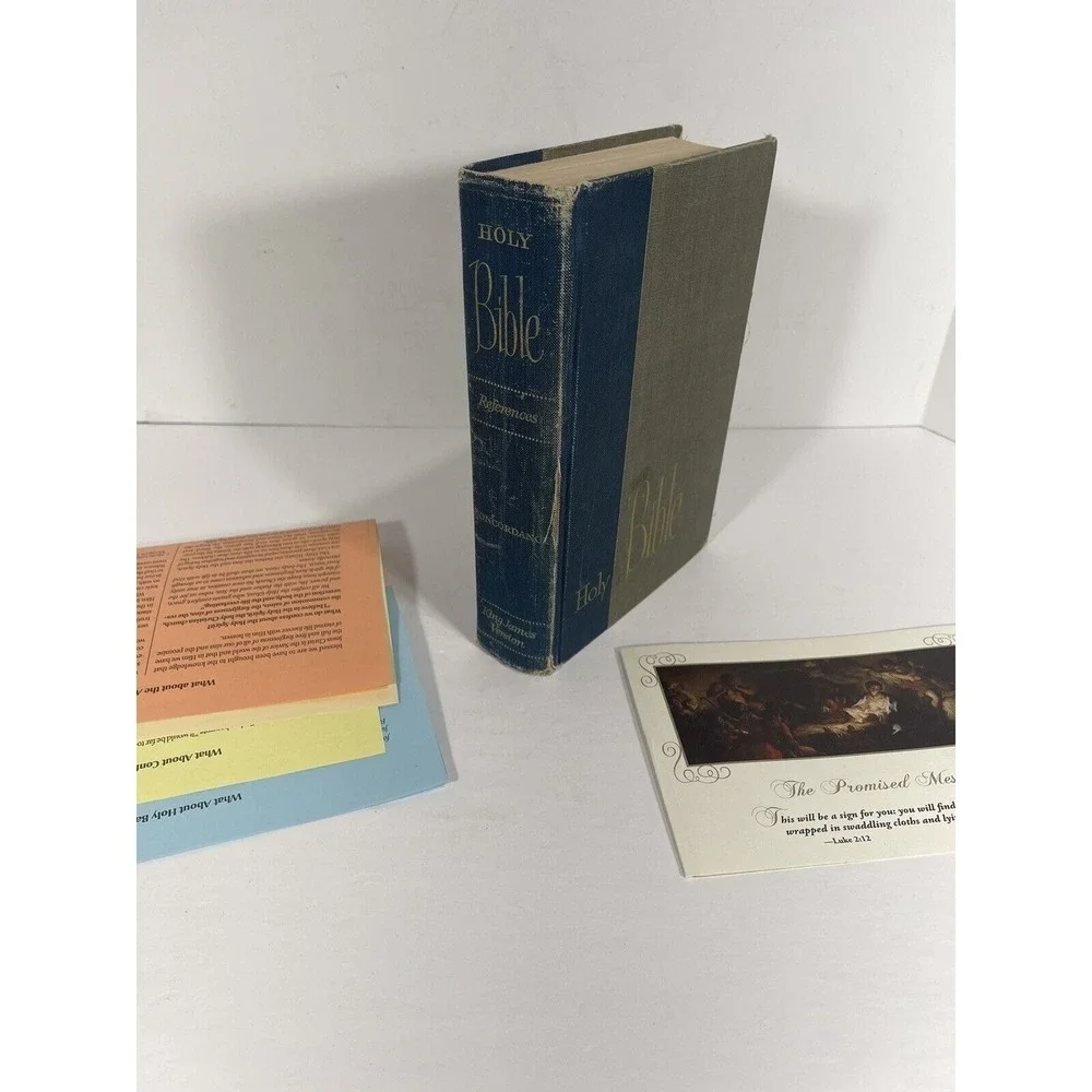 Holy Bible Reference Edition King James Version w/ Concordance + Bonus Religious